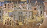 Ambrogio Lorenzetti Life in the City (mk08) china oil painting reproduction